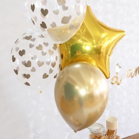 Ballon Géant Mylar Chiffre 3 Doré, dim. 65 cm x 1 m, décoration  anniversaire babyshower aluminium