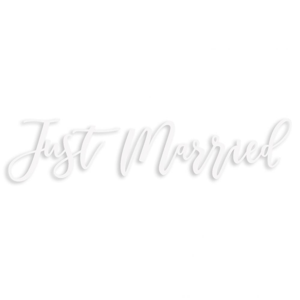 Sticker adhésif Just Married - voiture - Brindille