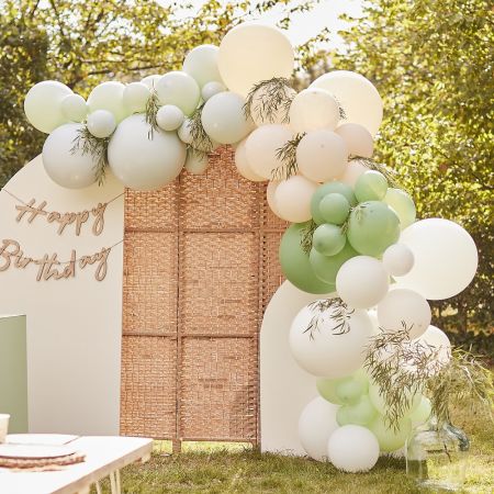 Arche de ballons : 70 ballons pêche - Décoration de mariage