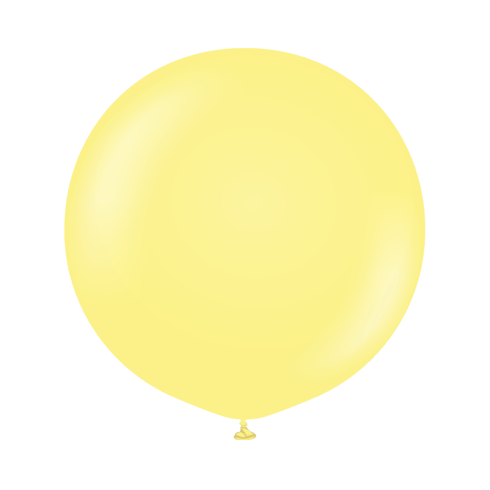 1 ballon jaune pastel matte 90 cm