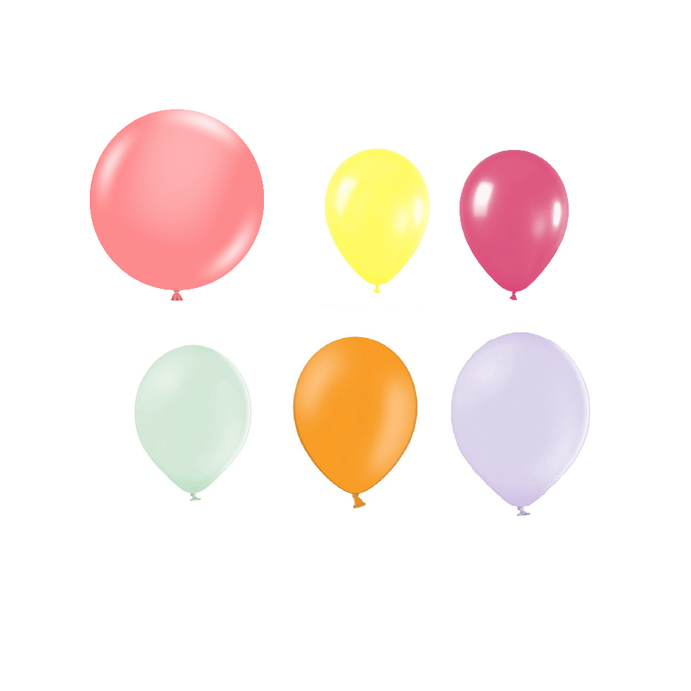 15 ballons colorés